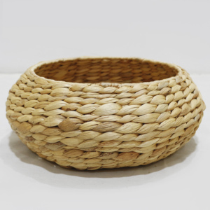 Artex Dong Thap-Cuenco redondo de jacinto de agua tejido a mano, cesta decorativa de mimbre natural para frutas o servir, bandeja multifunción de Vietnam - Product Image 2