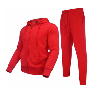 Spring New Soft Comfortable Breathable Tracksuit Set Men Sports Zipped Warm up Suit Plain Tracksuit for Printing - Product Image 1