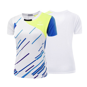 Camisetas de punto de gran tamaño informales con estampado de sublimación para mujer, camisetas de manga corta con cuello redondo de verano para mujer, logotipo estampado de verano - Product Image 4