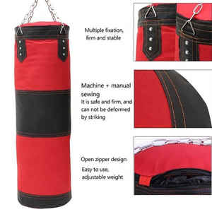 Sacos de boxeo de cuero duraderos Saco de boxeo con logotipo personalizado Saco de boxeo para hombres Calidad superior - Product Image 2