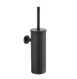 Cepillo de limpieza de acero inoxidable y soporte con mango reemplazable Limpiador de inodoro montado en la pared Accesorio de baño de metal a granel - Product Image 2