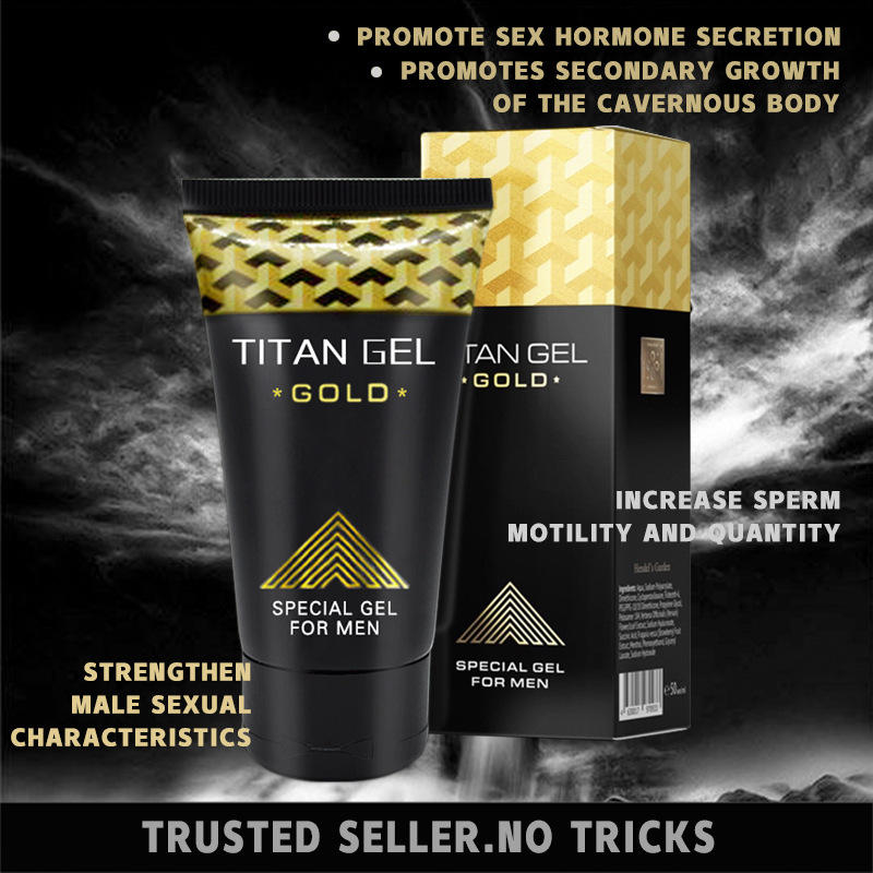 Titan Gel Gold Powerful in Body Health Care Enlargement Penis Size Massage  Cream for Men