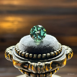 Gorgeous 0.25ct D Grade VVS1 Green 4mm Round <b>Loose</b> Lab-Created <b>Moissanite</b> Diamond Extra Gift Huge Discount A. U. Gems 9.25 Moh's - Product Image 5