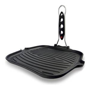 Sartén de Hierro Fundido DIVINA de 25x25cm, Negra, Compatible con Ilsa para Planchas y Sartenes de Parrilla - Product Image 1