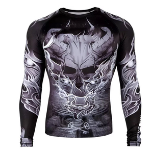 Rashguard ODM chemise à manches longues Upf 50 Protection solaire UV Rash Guard pour hommes respirant Rashguards personnalisés - Product Image 1