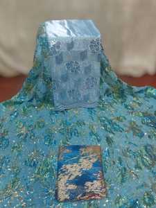 ผ้าดิรักฟรานซาวีรุ่นล่าสุด ลายดอกไม้สีสันสดใส เหมาะสำหรับงานแต่งงานและงานปาร์ตี้ ผ้าดิรักเนื้อผ้าคุณภาพเยี่ยม - Product Image 4