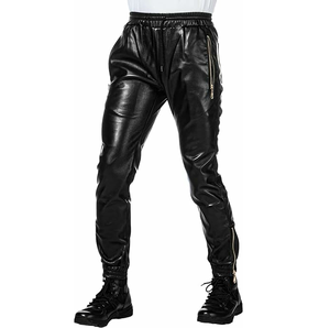 Breathable Straight Fit <b>Men's</b> 100% Original <b>Leather</b> <b>Pants</b> High Quality Custom <b>Men</b> <b>Leather</b> <b>Pants</b> - Product Image 2