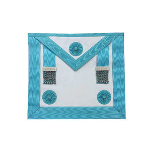 Tabliers de maître maçon en cuir fabriqué avec poche maçonnique Regalia Tablier respirant - Product Image 3