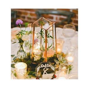 Juego de dos centros de mesa de arreglo de flores de color blanco de hierro con centro de mesa de boda de la mejor calidad a granel - Product Image 4