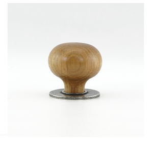 Tiradores redondos de madera para cajones de armarios tiradores de puertas de armarios tiradores de madera nórdica con tornillos de UF INTERNATION - Product Image 1