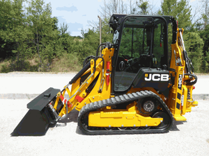 Chargeuse sur chenilles JCB 1CX à haut débit diesel avec godet frontal à commande basse, 4x4, haute efficacité - Product Image 1