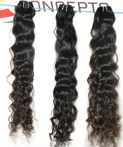 100% barato crudo sin procesar al por mayor proveedor virgen natural suelto tejido profundo sedoso paquetes ondulados extensiones de cabello humano indio - Product Image 3