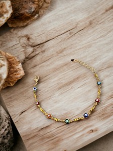 สร้อยข้อมือสเตนเลสสตีลเคลือบหินเซอร์คอนดีไซน์ทันสมัย-ของขวัญ - Product Image 3