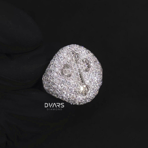 Anillo de Plata de Ley con Incrustaciones de Moissanita VVS de 7.00 Ct para Hombre, Estilo Hip Hop Único, para Compromiso, Boda o Fiesta - Product Image 2