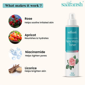 Refreshing Herbal Face Mist and <b>Toner</b> by Saaransh for Hydration <b>Skin</b> Balancing and Natural Glow At Good Price - Product Image 4