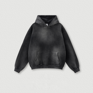 Sweat à capuche unisexe en coton épais délavé au soleil, haute qualité, brodé, impression personnalisée, coupe-vent, écologique - Product Image 5