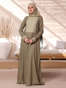 Abaya musulmane de mariage, style borka, simple, abordable, légère, meilleur style kaftan, surdimensionnée, femme, unie, noire - Product Image 2
