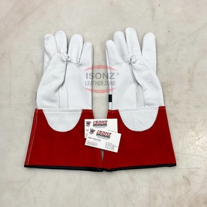 Guantes eléctricos de liniero de cuero genuino con aislamiento de goma exterior con funciones anticorte y antiimpacto Guantes de seguridad - Product Image 4
