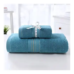 Toalla de baño bordada gruesa de alta calidad, toallas de Hotel de lavado a máquina sin decoloración de alta absorción y secado rápido