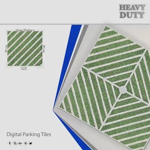 Carrelages de sol de parking extérieur de marque Vistaar 400x400mm gris porcelaine numérique meilleur prix exportation qualité bois matériel - Product Image 5