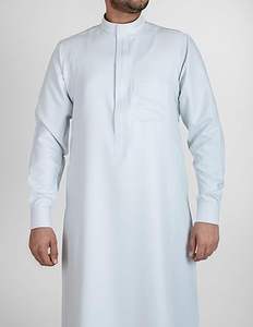 Nouveauté Dubaï Koweït pour Thobes Été Moderne 2025 Thobe Islamique Brodé Jubbah Hommes Services OEM Prière Thobe Respirant - Product Image 3