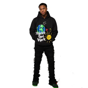 Best Quality 400 GSM <b>Fleece</b> Puff Print Streetwear Pullover Hoodies Men & Women 3d Foam Puff Printing Hoodies <b>Thermal</b> Hoodies - Product Image 5