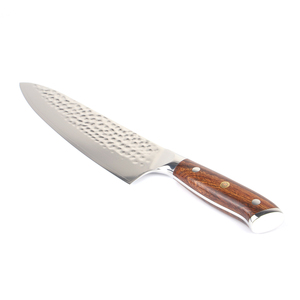 Cuchillos de cocinero de acero de Damasco japoneses profesionales de fábrica de cubiertos OEM ODM personalizados al por mayor para cocina hoja afilada fija - Product Image 2