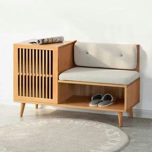 ลดราคาพิเศษ ตู้เก็บของในห้องนั่งเล่น ชั้นวางรองเท้า ทำจากไม้เนื้อแข็งสีขาว ดีไซน์หรูหราทันสมัย เป็นมิตรกับสิ่งแวดล้อม ผลิตตามสั่ง 100% - Product Image 5