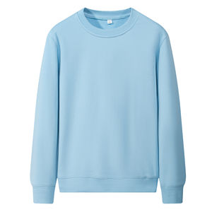 Men's Solid Color Hooded Sweatshirt Factory Wholesale Customizable Fashion Plus Size <b>Crewneck</b> for Man - Product Image 2