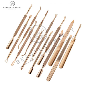 Rose Gold Expert Double-Ended Rose Gold Cuticle Pusher Stainless Steel Nail Cleaner and Gel Polish Remover Scraper Eco-Friendly - Product Image 4