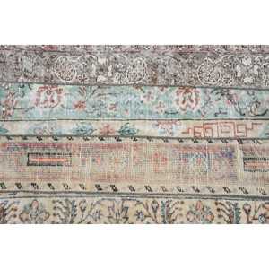 Tapis vintage, tapis turc 4,2x4,2 pieds, tapis oriental en laine brun-rouge - Product Image 5