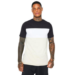 T-shirts pour hommes T-shirts personnalisés pour hommes de haute qualité Processus de perçage à chaud 100% coton biologique Col rond Poids lourd Blanc Luxe - Product Image 5