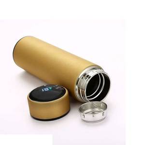 Bouteille d'eau intelligente en acier inoxydable avec affichage numérique Myrva Dorado, contrôle de la température, alimentée par pile bouton, fabrication chinoise - Product Image 1