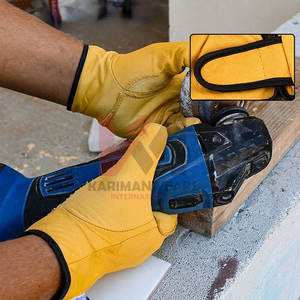 Gants de travail en cuir de vachette de qualité supérieure Gants de sécurité résistants à l'usure pour travailleurs Soudage Jardinage Construction Moto - Product Image 3