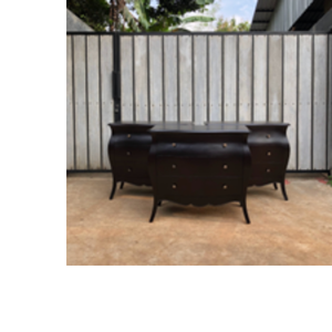 Mesa de Noche de Madera de Caoba de Estilo Moderno de Mediados de Siglo con 6 Cajones, Mesita de Noche para Dormitorio, Sala de Estar, Almacenamiento - Product Image 5