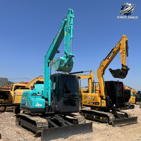 Excavatrice sur chenilles Kobelco SK75-8, 7,5 tonnes, compacte, hydraulique, d'occasion, pour travaux de construction, aménagement paysager et terrassement