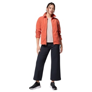 Chaqueta de Invierno para Mujer, Estilo Urbano, Corte Regular, Transpirable, Ligera, de Poliamida, con Capucha, Forro Polar, Cierre de Cremallera, Color Rojo, Chaqueta Sherpa para Exteriores - Product Image 2