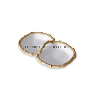 Cuencos de metal de estilo antiguo hechos a mano con relieve intrincado y formas irregulares elegantes - Product Image 4