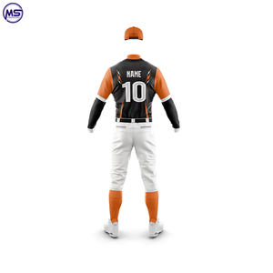2023 Venta caliente OEM ODM Diseño cómodo Ropa deportiva de invierno Adultos Uniforme de béisbol con mangas completas sublimadas - Product Image 5