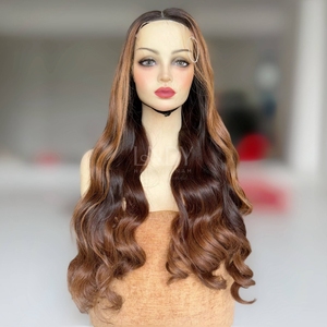 วิกผมหยักศกสีไฮไลต์จากผู้บริจาคผมคนเวียดนามขายส่ง - Product Image 1