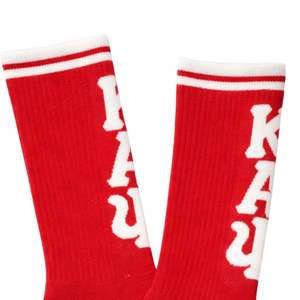 Calzini Kappa Alpha Psi Rosso Cremisi con Logo Lettere Greche 1911, Abbigliamento Casual Atletico per Uomo - Product Image 3