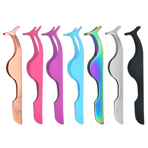 Pince à épiler pour extension de cils Fabricant de pinces à cils Applicateur de cils en or rose Pince à épiler pour extension de cils - Product Image 1