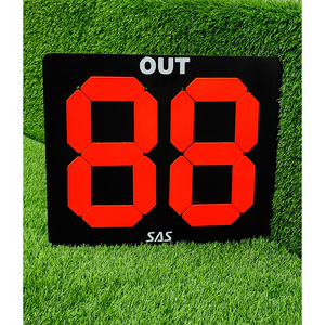 Equipo de entrenamiento de fútbol al aire libre de alta calidad: marcador de doble cara con tablero de sustitución - Product Image 2