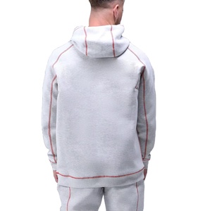 <b>Men's</b> 100% Cotton Contrast Stitch <b>Hoodie</b> <b>Oversized</b> Relaxed Kangaroo Pocket Breathable Sweat Wicking <b>for</b> Gym Street 2026 - Product Image 3