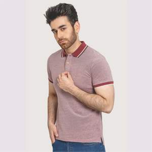 T-shirt de golf à manches courtes anti-rétrécissement décontracté en polyester et coton pour hommes, chemise personnalisée délavée, polo décontracté de haute qualité, vente en gros - Product Image 1