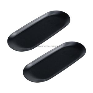 La bandeja de servicio ovalada Dorada más vendida con acabado pulido y diseño elegante, perfecta para una decoración elegante y entretenida para el hogar - Product Image 3