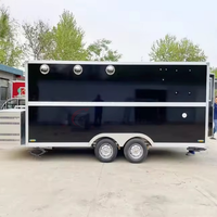 Camion de restauration rapide commercial entièrement équipé, bar mobile, chariot à glaces, café, boissons, camion de vente de citronnades, remorque de concession alimentaire