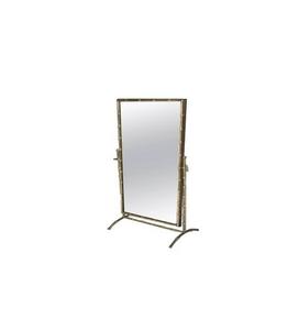 Miroir mural de haute qualité en laiton moderne pour mariage, grand format, forme ondulée, cadre en métal durable - Product Image 1