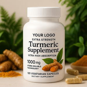 Cápsulas de Cúrcuma Curcumina Bioenhanced de Marca Própria Mais Vendidas, 120 Contagens, Tecnologia Hidrossolúvel, Orgânico, Vegano, Saúde Esportiva - Product Image 3