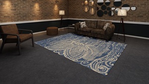 ชุดพรมขนสัตว์สไตล์เปอร์เซียคุณภาพระดับพรีเมี่ยมแบบถักมือพร้อมพรมปูพื้นลายแอ็บสแตรกต์สำหรับตกแต่งภายใน - Product Image 5